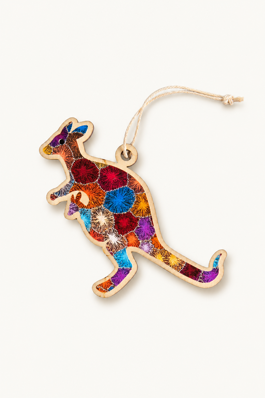 Aboriginal Christmas Kangaroo Decoration Bush Flower