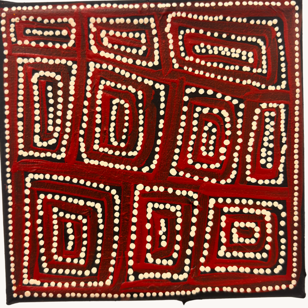 Geraldine Napangardi Granites - snakevine dreaming RED #2