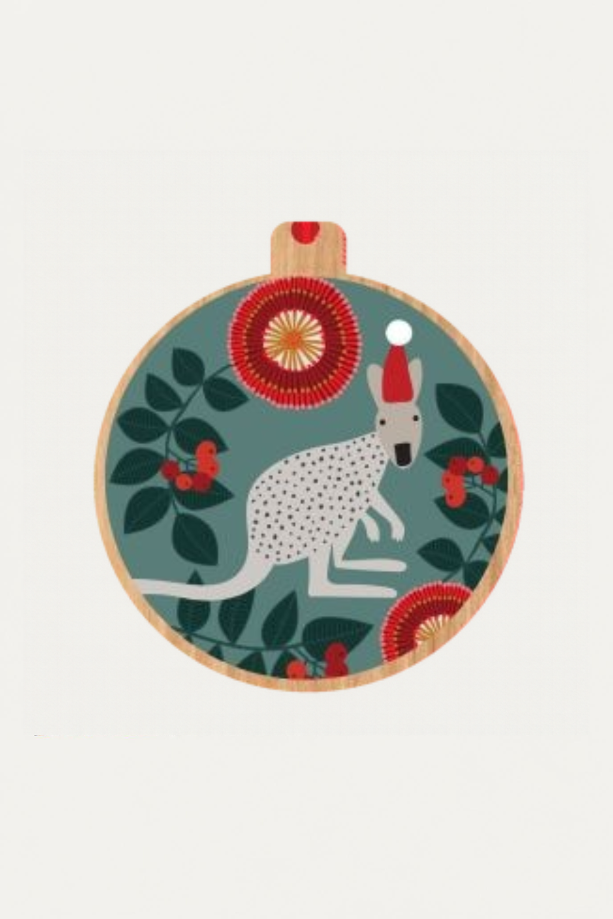 Single Bauble - Kangaroo Hat Bauble