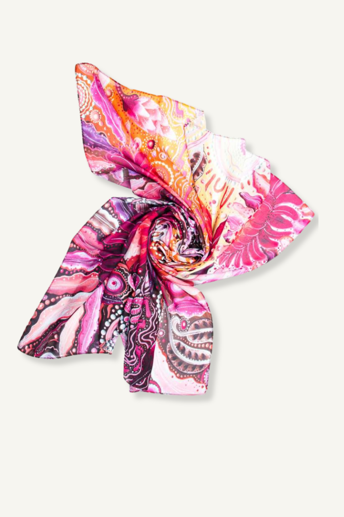 Chernee Sutton Waratah Flower Silk Scarf (SS840)