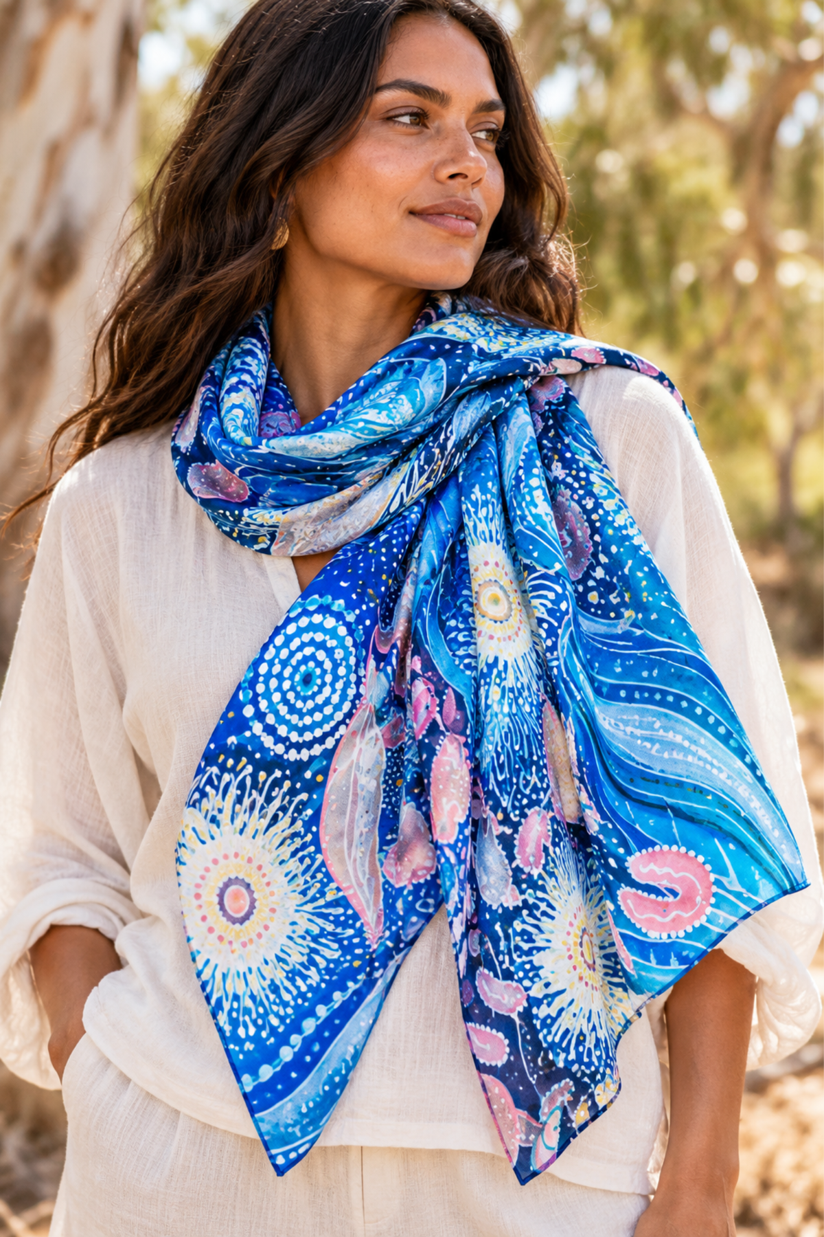 Chernee Sutton Lilly Pilly Silk Scarf ( SS841)