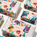 Gift Box with Christmas Sleeve Wrap