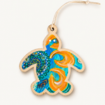 Aboriginal Christmas Turtle Decoration Hooked
