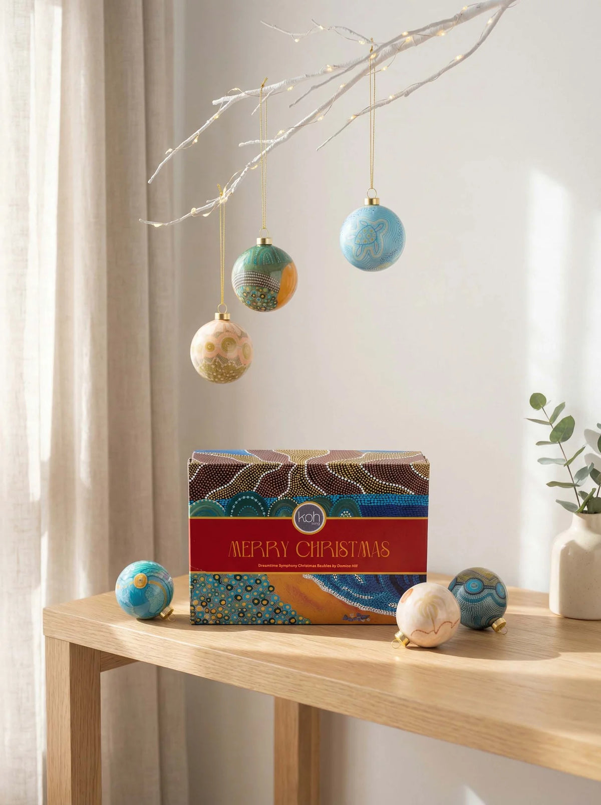 Aboriginal Dreamtime Symphony 6Pack Mini Baubles