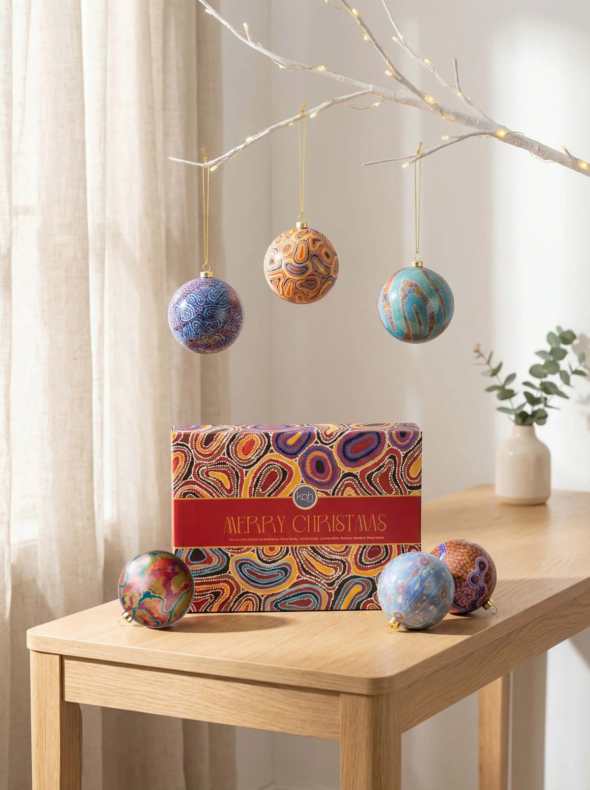 Aboriginal Our Country 6Pack Baubles