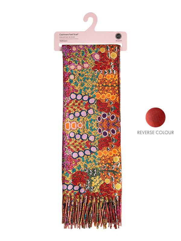 Aboriginal Women's Wild Flowers Scarf