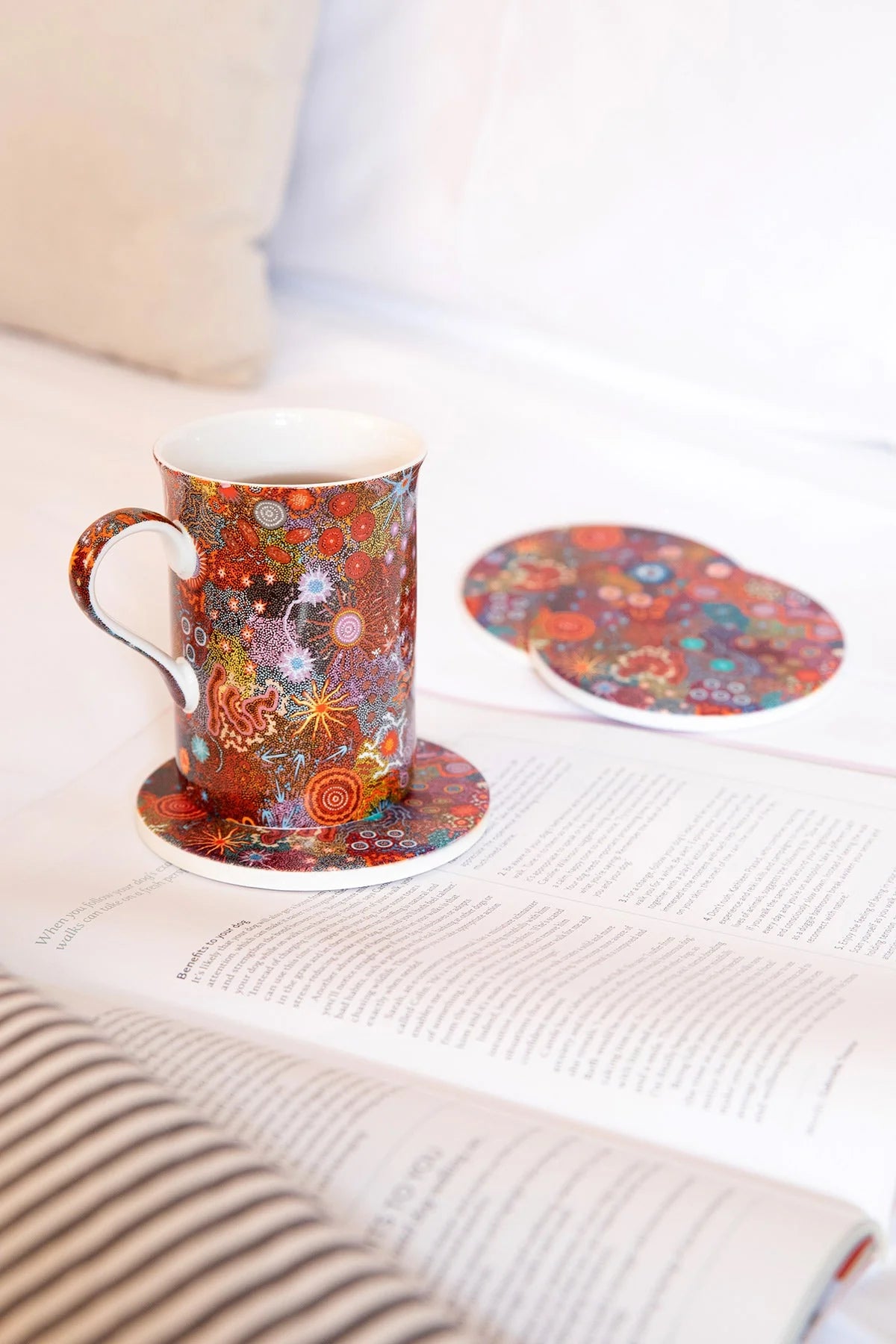 Aboriginal Women's Ceremony Ceramic Coaster