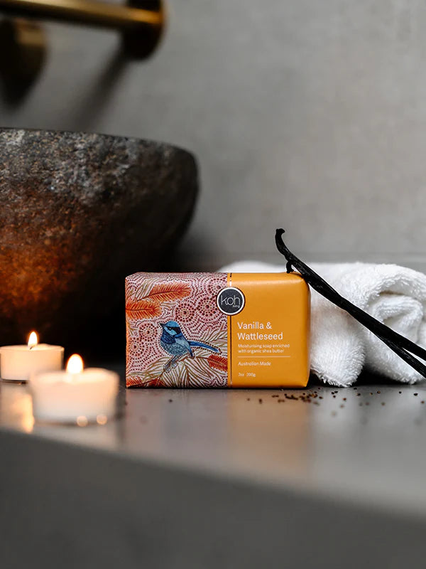 Native Colleted Soaps Aboriginal Vanilla & Wattleseed Soap – Kakadu Plum Co