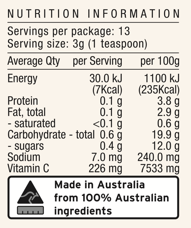 Kakadu Plum Powder {Gubinge}
