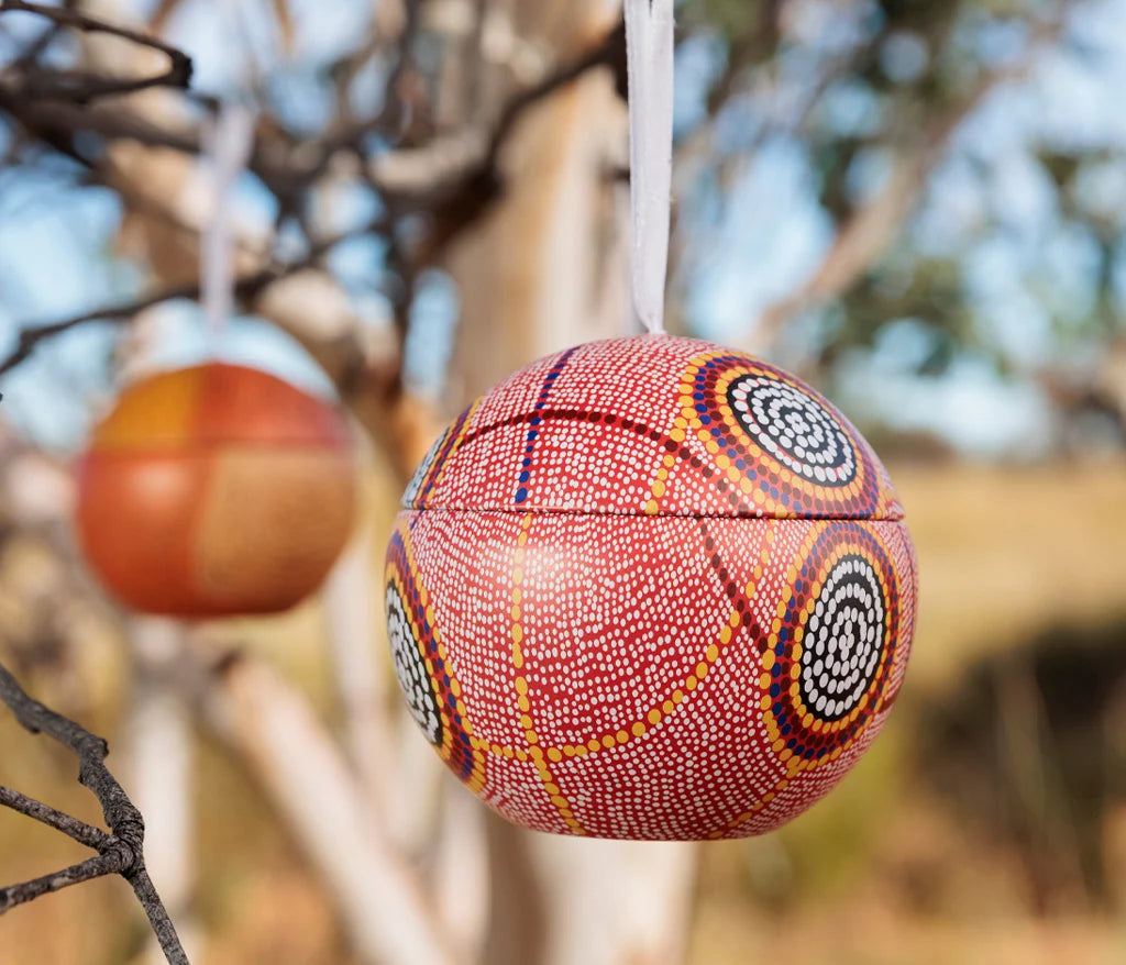 Tin Christmas Bauble - Debbie Napaljarri Brown