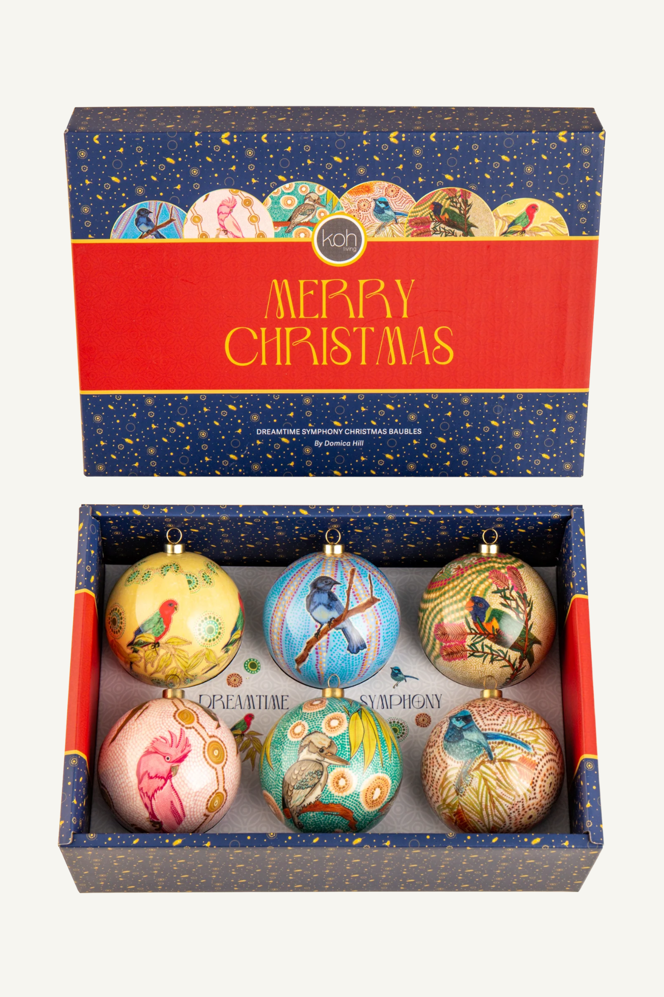Aboriginal Dreamtime Symphony 6 Pack Baubles