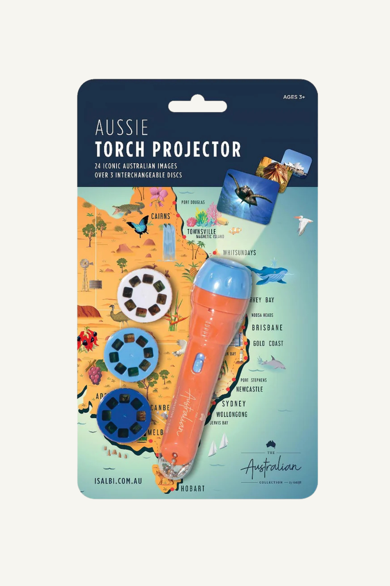 The Australian Collection Aussie Torch Projector Multi-Coloured