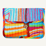 Quilted Buttoned Pouch - Judy Watson