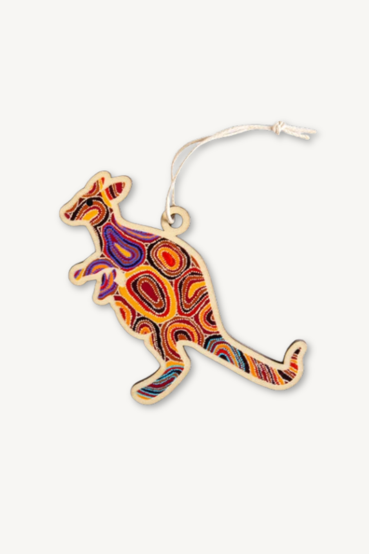 Aboriginal Christmas Kangaroo Decoration Dry Waterholes