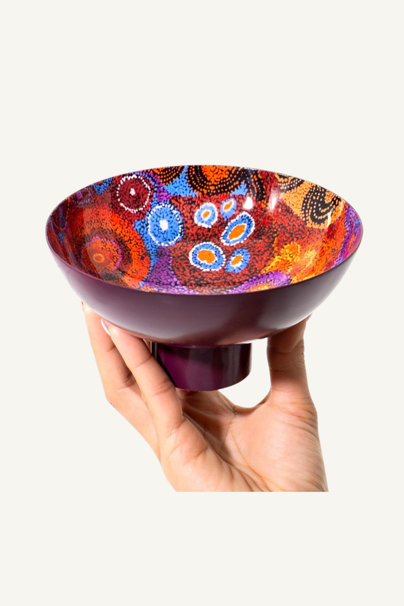 Powder Coated Bowl - Andrea Mimpitja Adamson