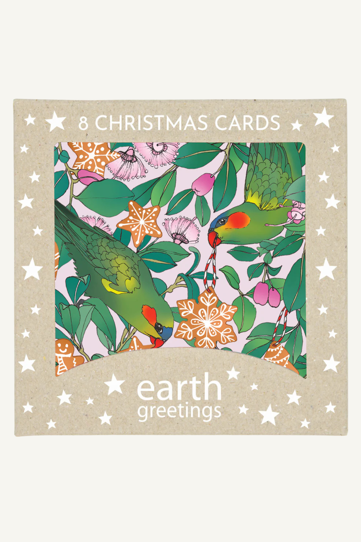 Boxed Christmas Cards (Square) - Lorikeets & Lilly Pilly