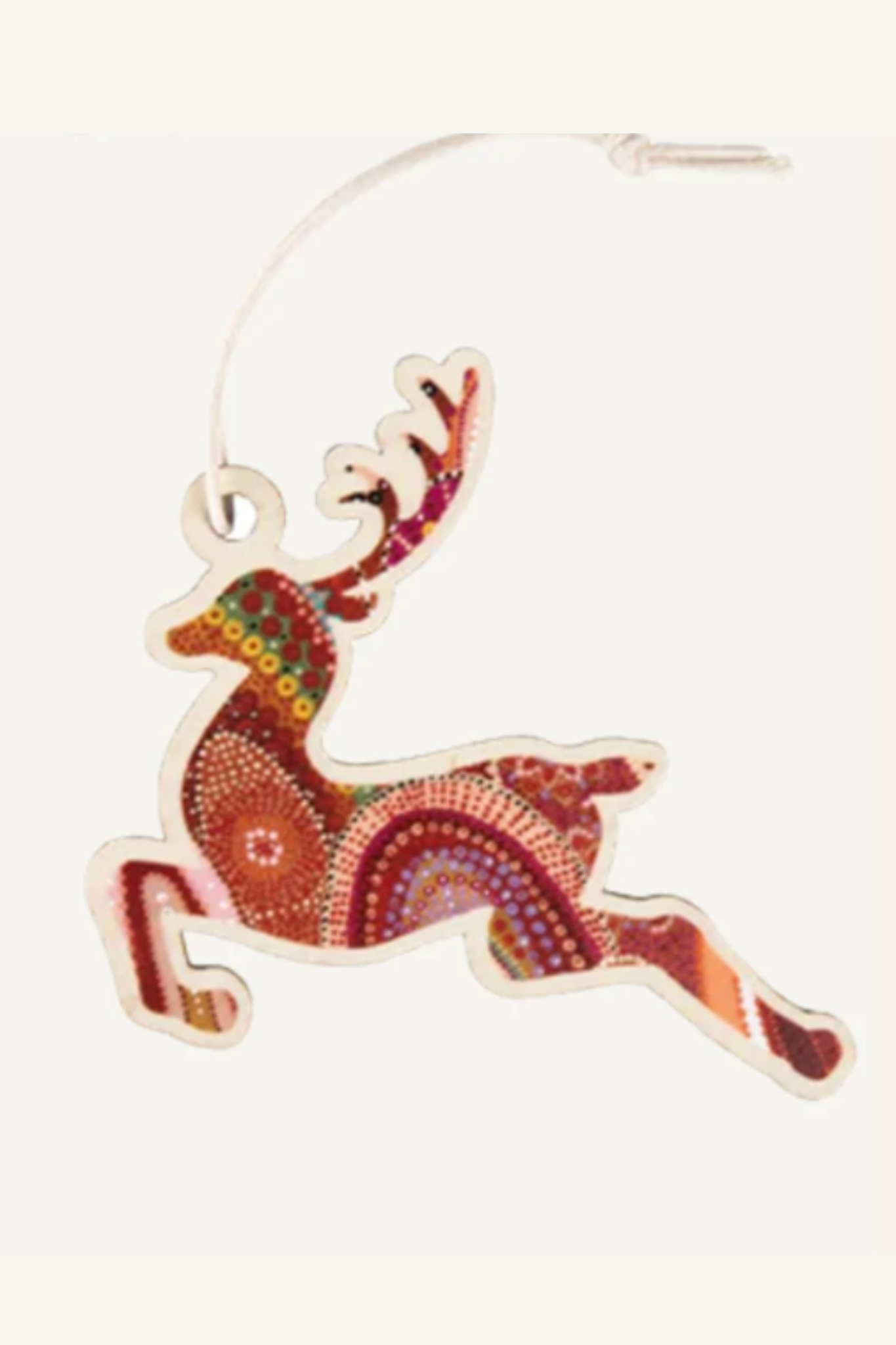 Aboriginal Christmas Tree Reindeer Decoration Beautiful Journey