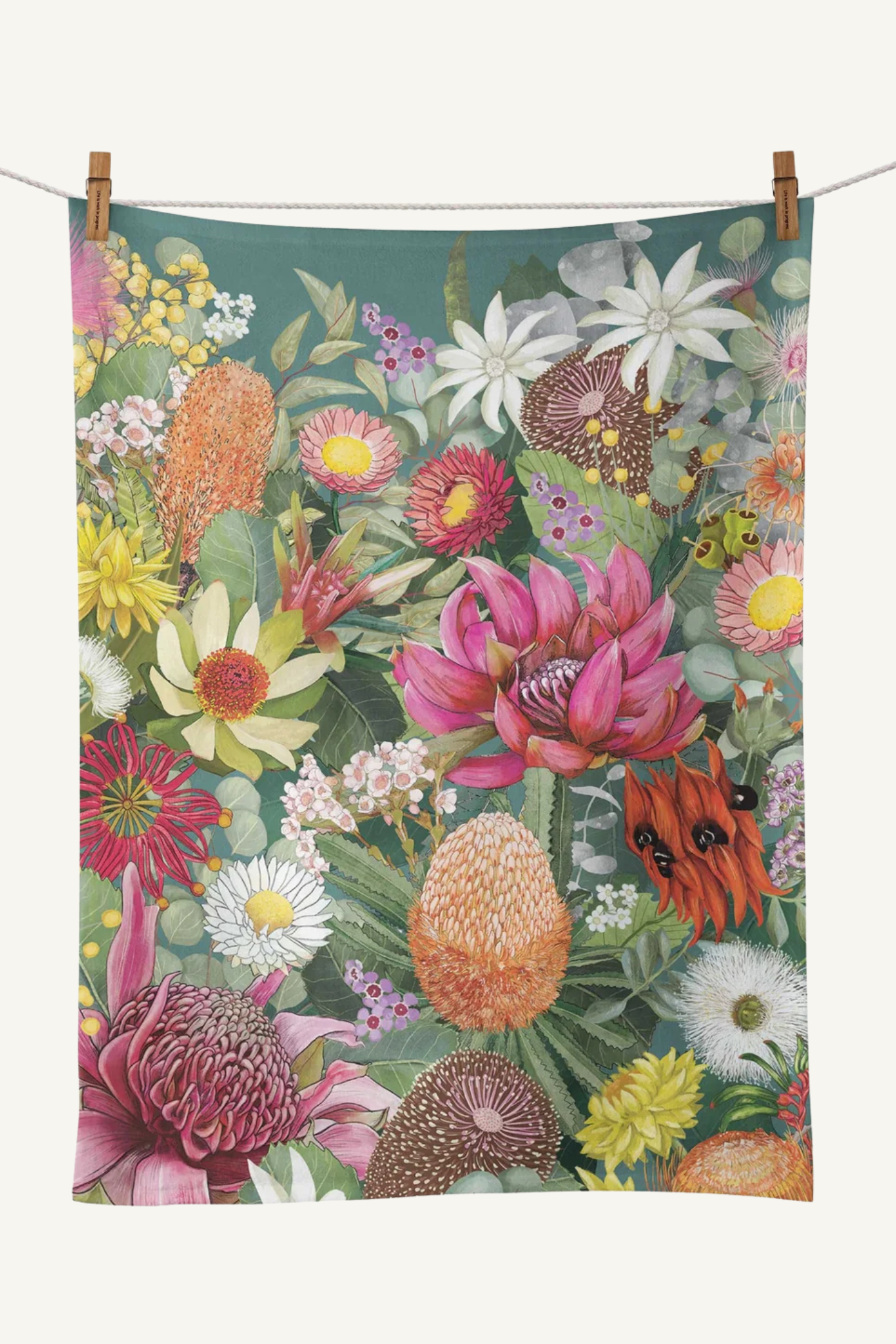 Tea Towel Australian Wildflowers