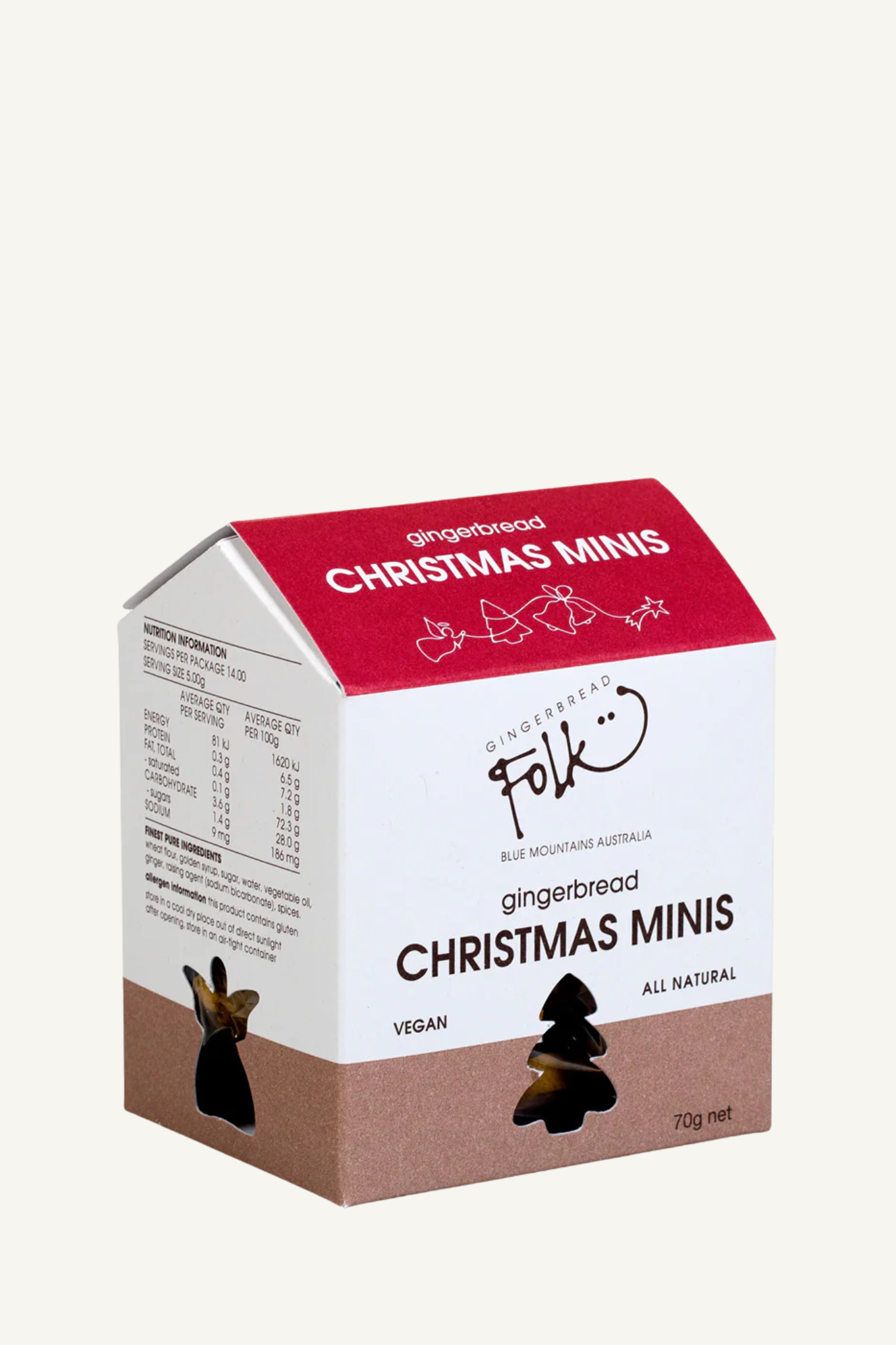 Gingerbread Folk Christmas Minis (white)
