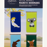Aussie Animals Magnetic Bookmarks, Multi-Coloured