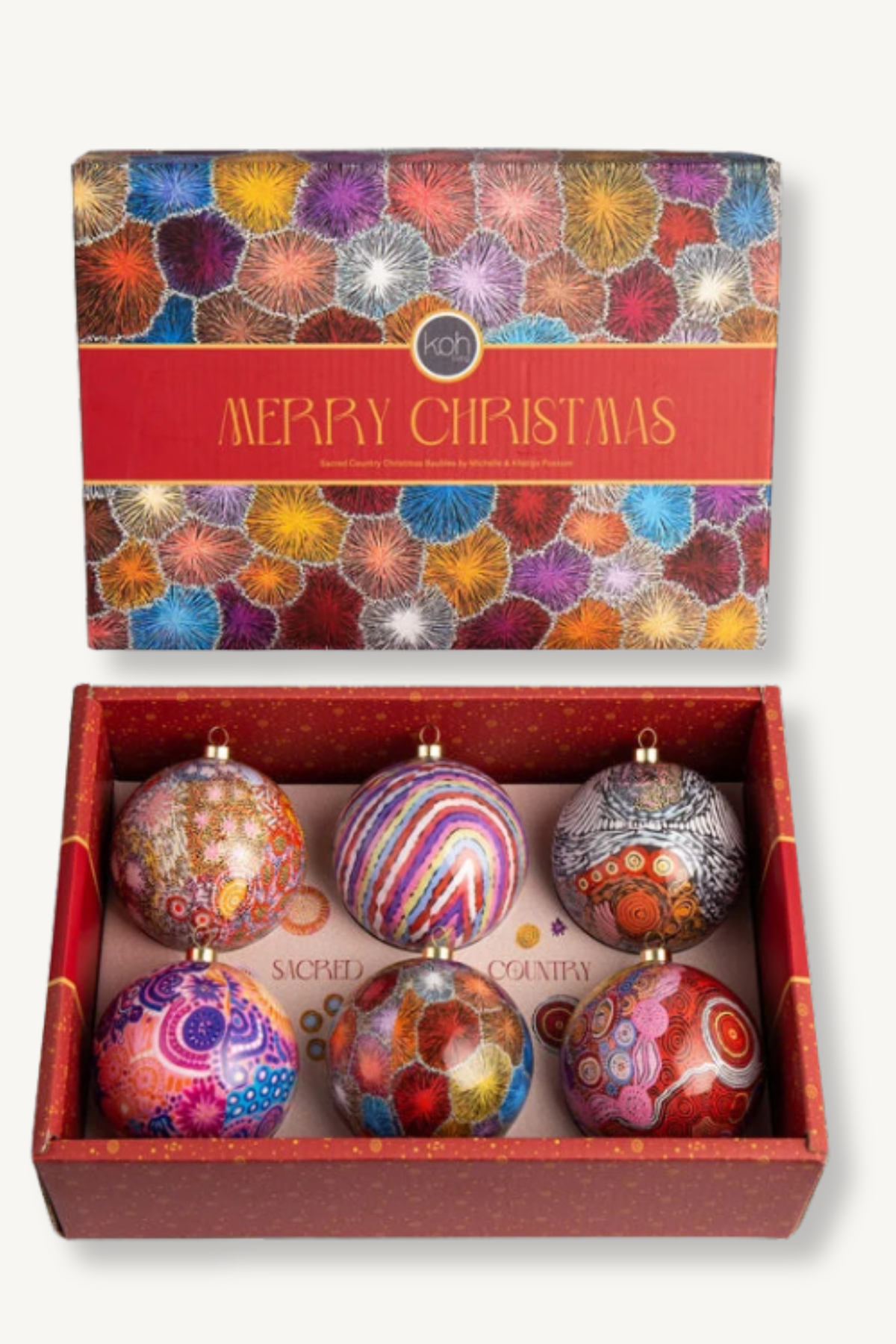 Aboriginal Sacred Country 6 Pack Baubles