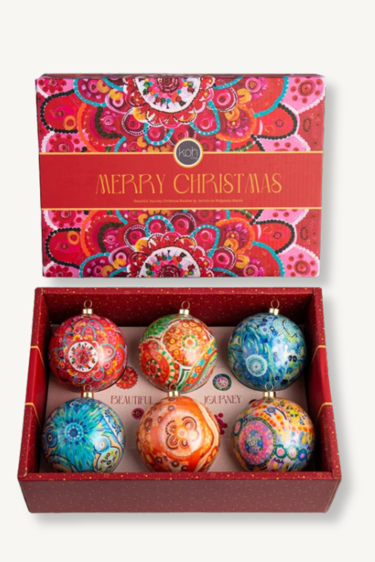 Aboriginal Beautiful Journey 6Pack Baubles