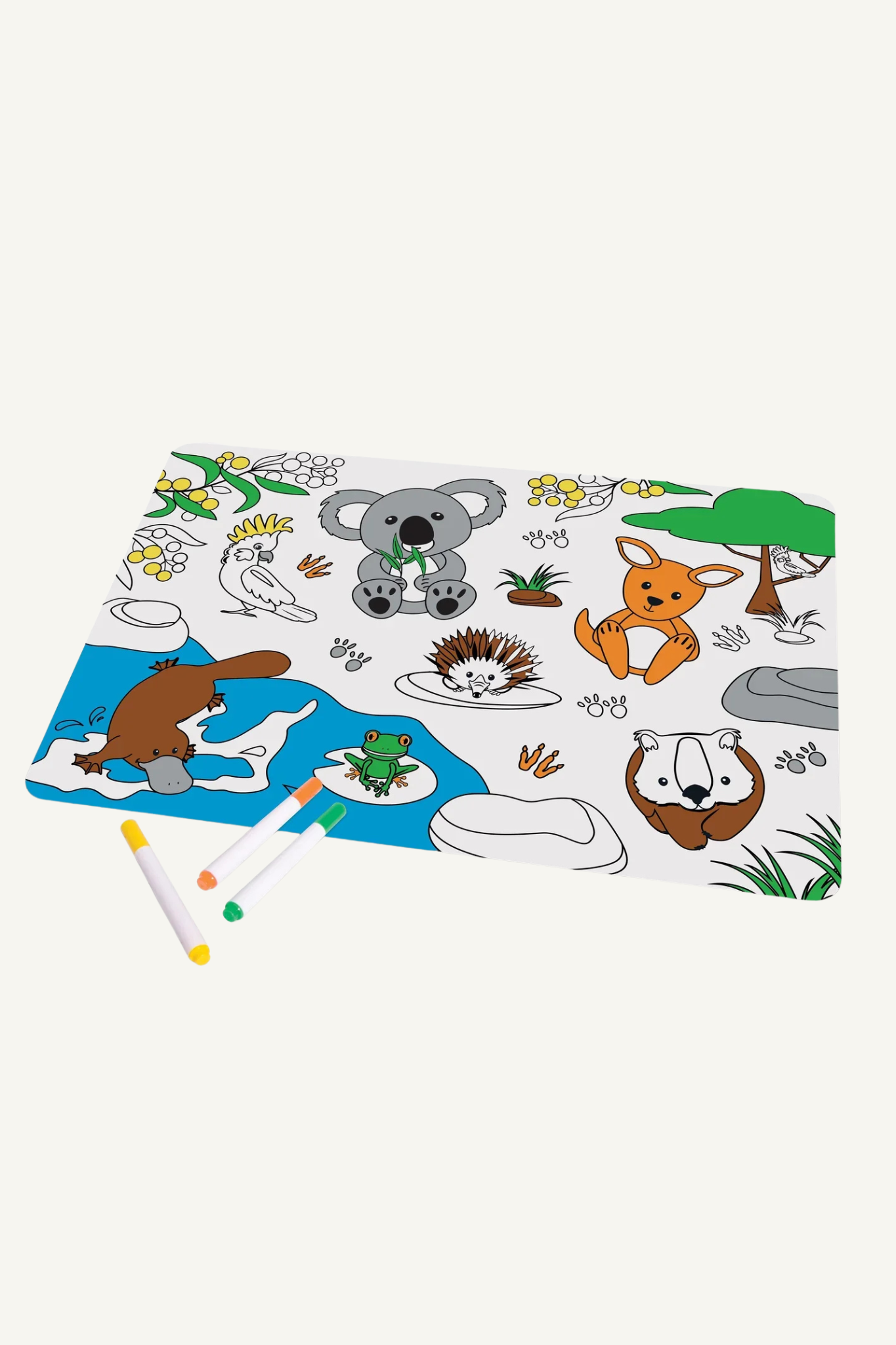 Colour in Placemat - Aussie Animals