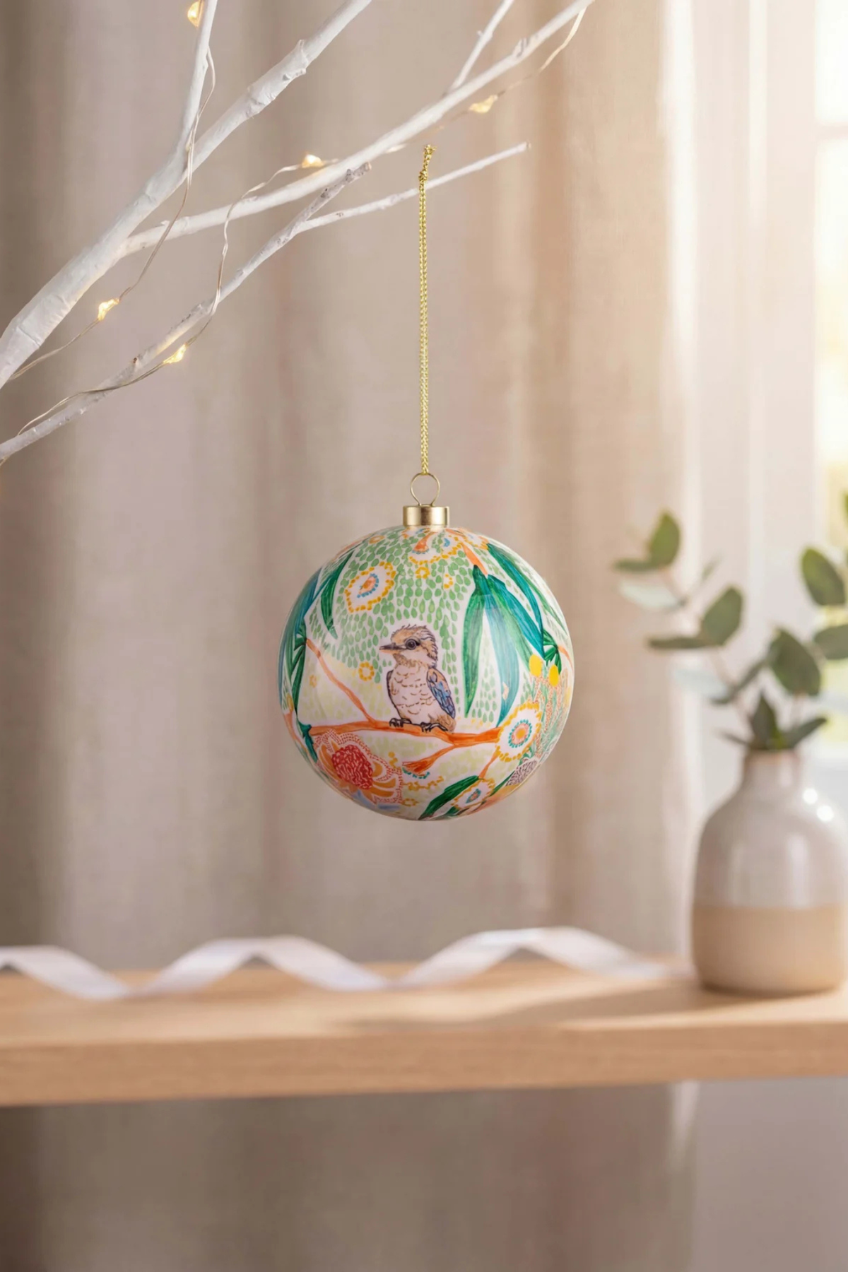 Aboriginal Laughter Among The Blooms Bauble