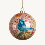 Aboriginal Blue Wren Bauble