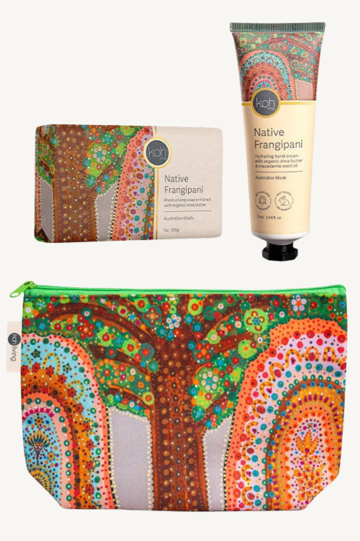 Aboriginal Native Frangipani Hand & Body Gift Set