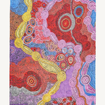 Aboriginal Waterhole Dreaming Cotton Tea Towel