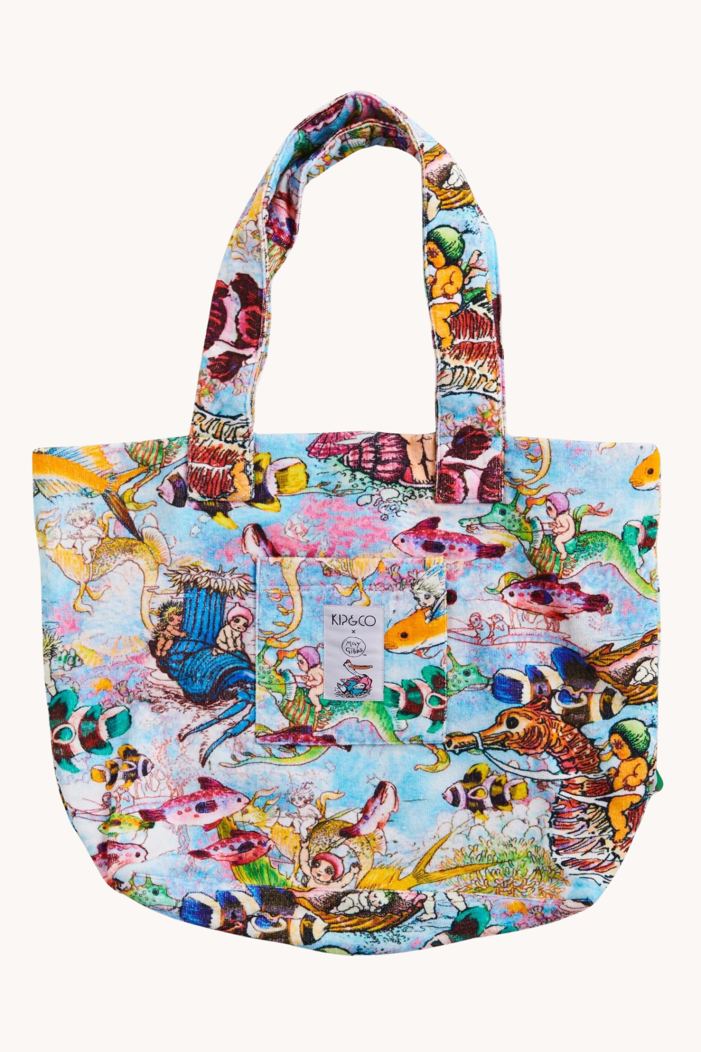 Kip&Co x May Gibbs Waterworld Terry Beach Bag One Size