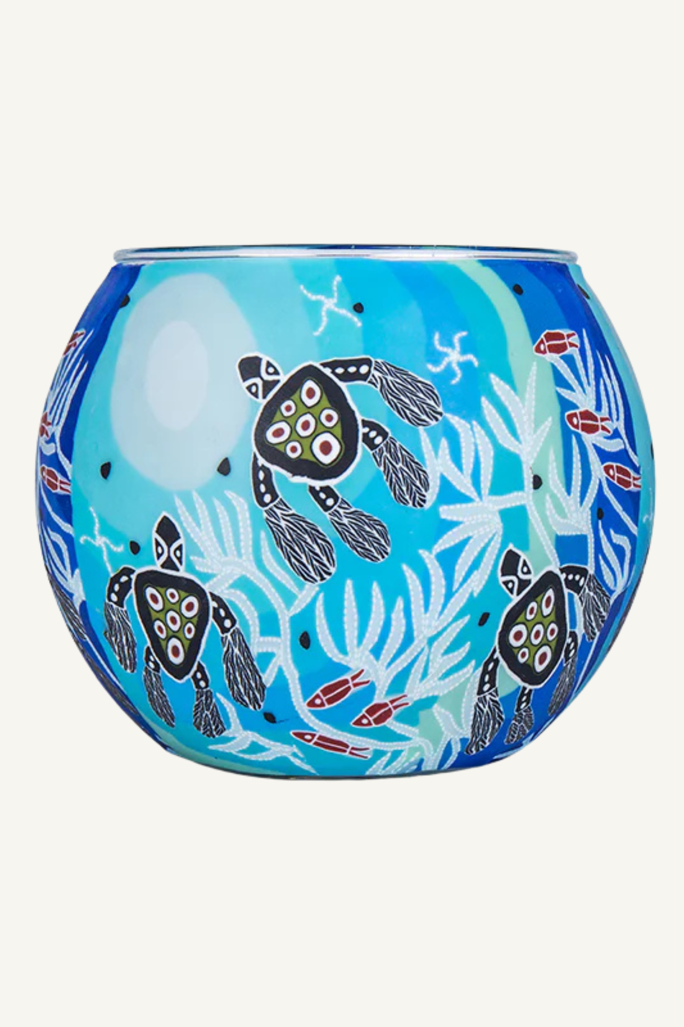 Aboriginal Turtle Tealight Candle Holder