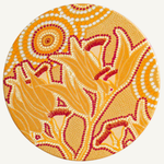 Aboriginal Flowering Gum Ceramic Coaster