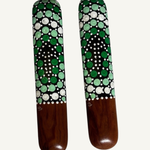 Music Sticks Handpainted Dot Artwork