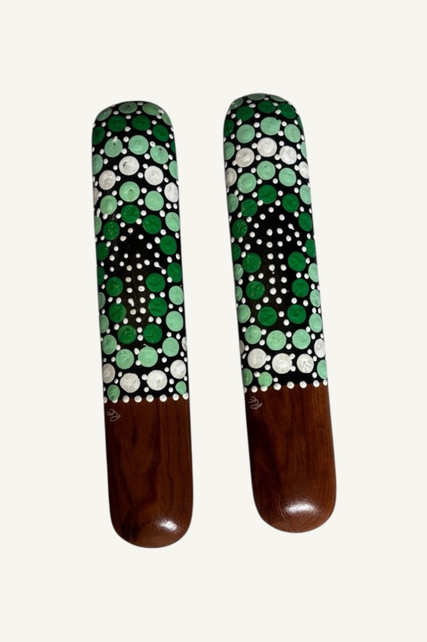 Music Sticks Handpainted Dot Artwork
