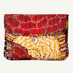 Damien and Yilpi Marks Quilted Buttoned Pouch