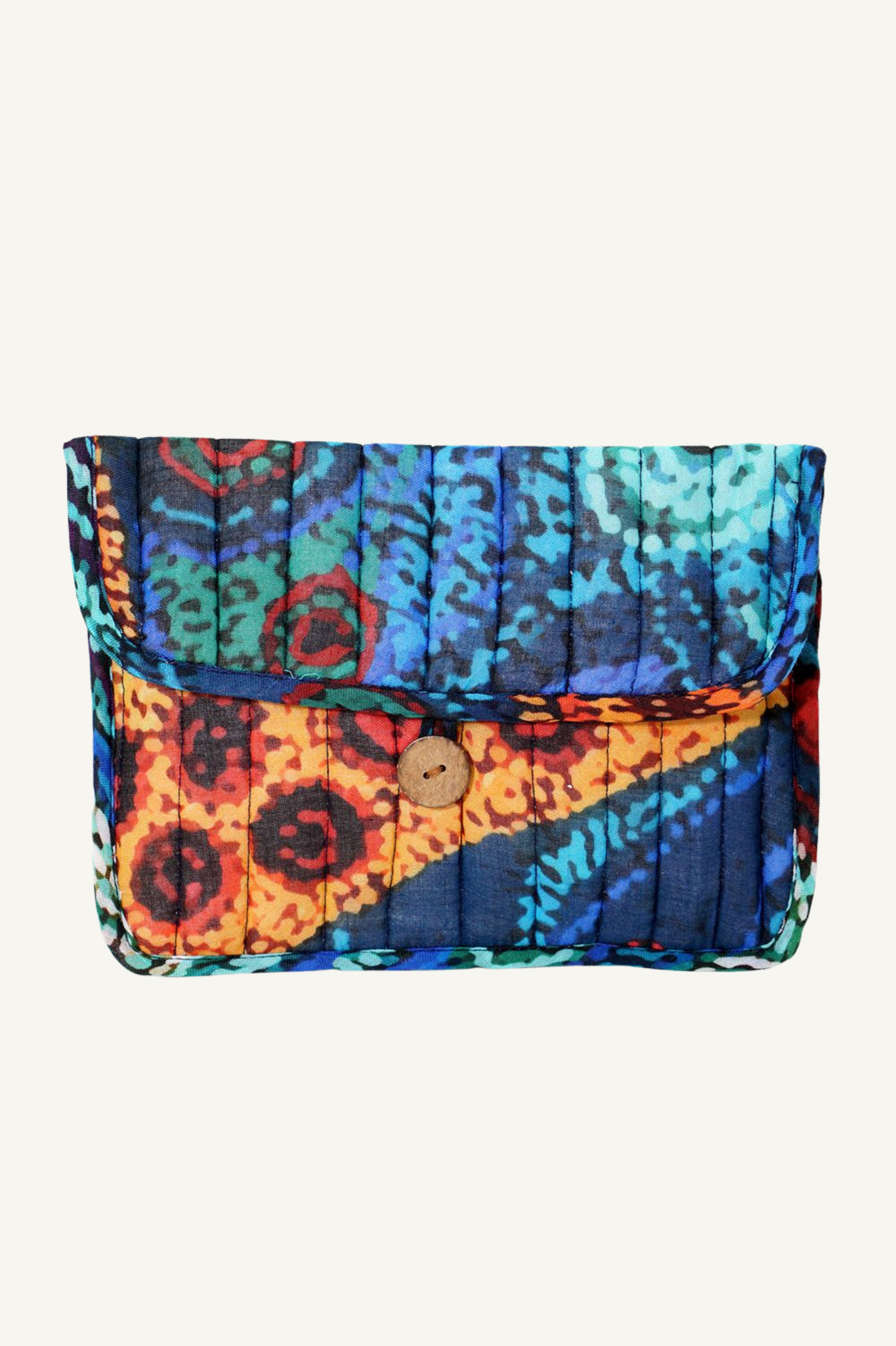 Julie Woods Quilted Buttoned Pouch