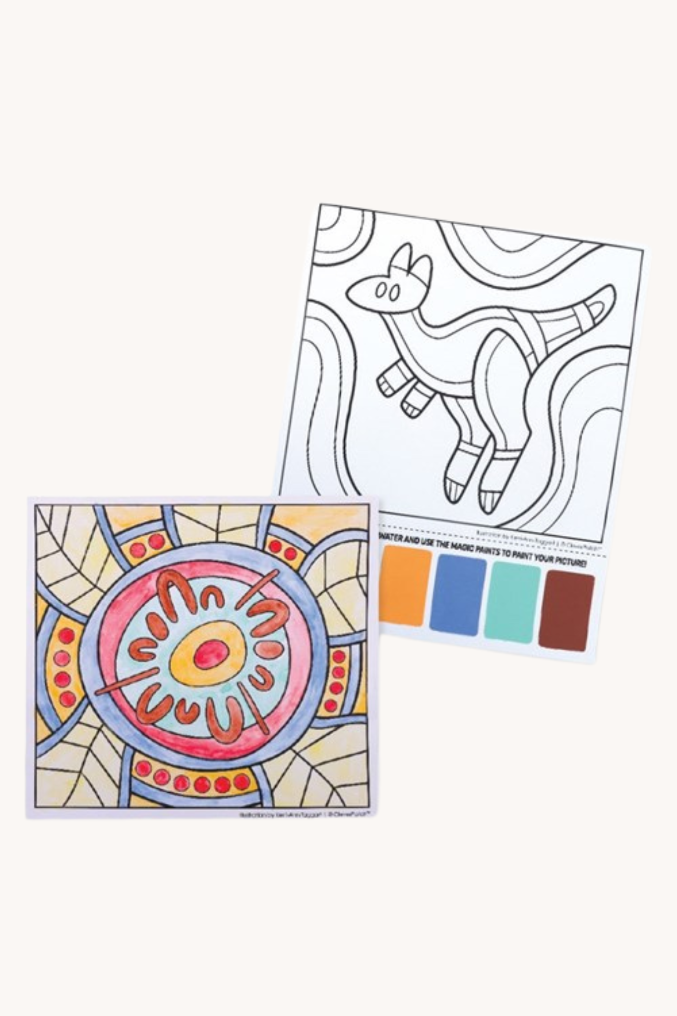 Magic Painting Pictures - Indigenous Designs - Pack of 10