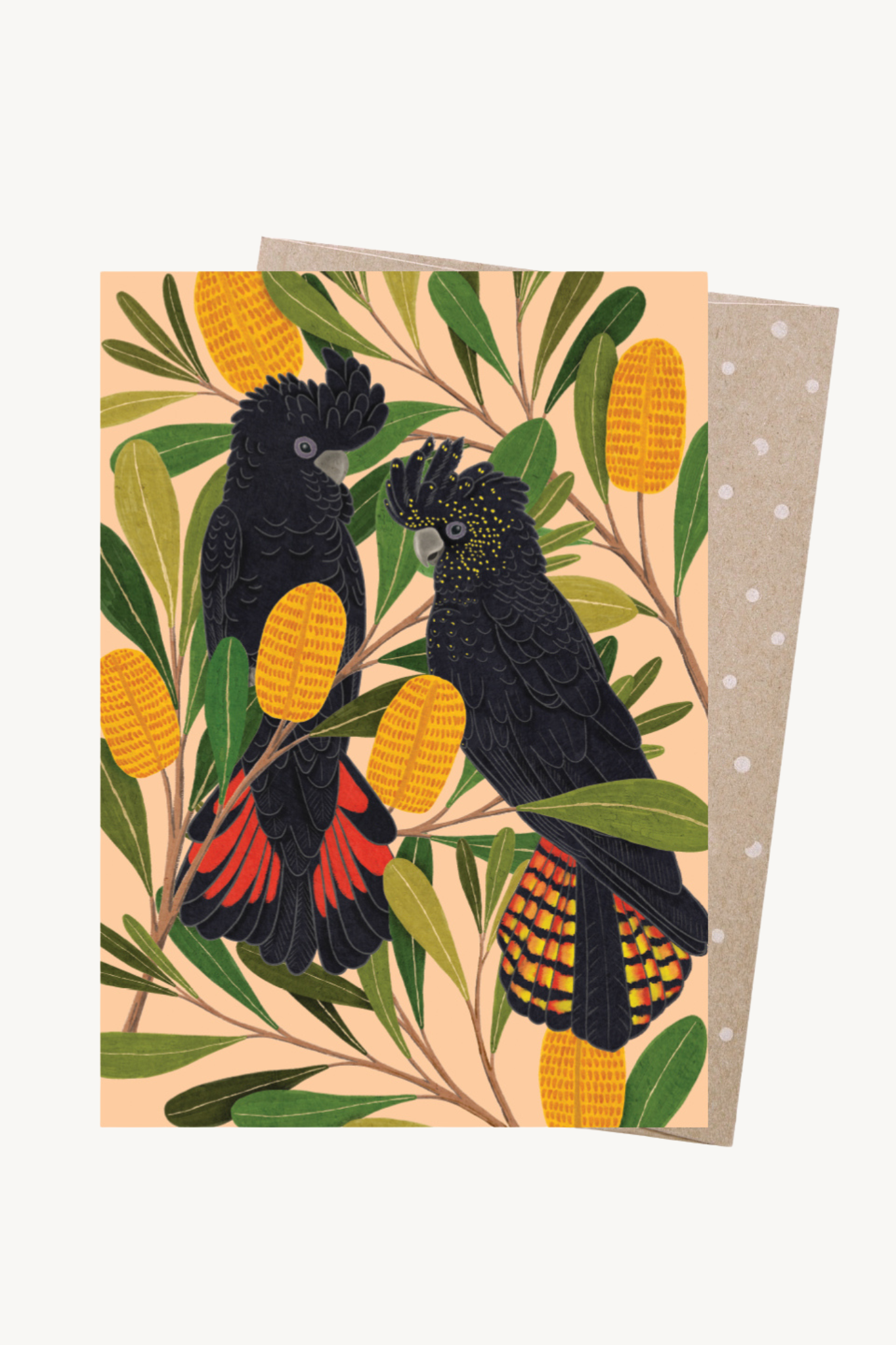 Greeting Card - Cockatoo and Banksia