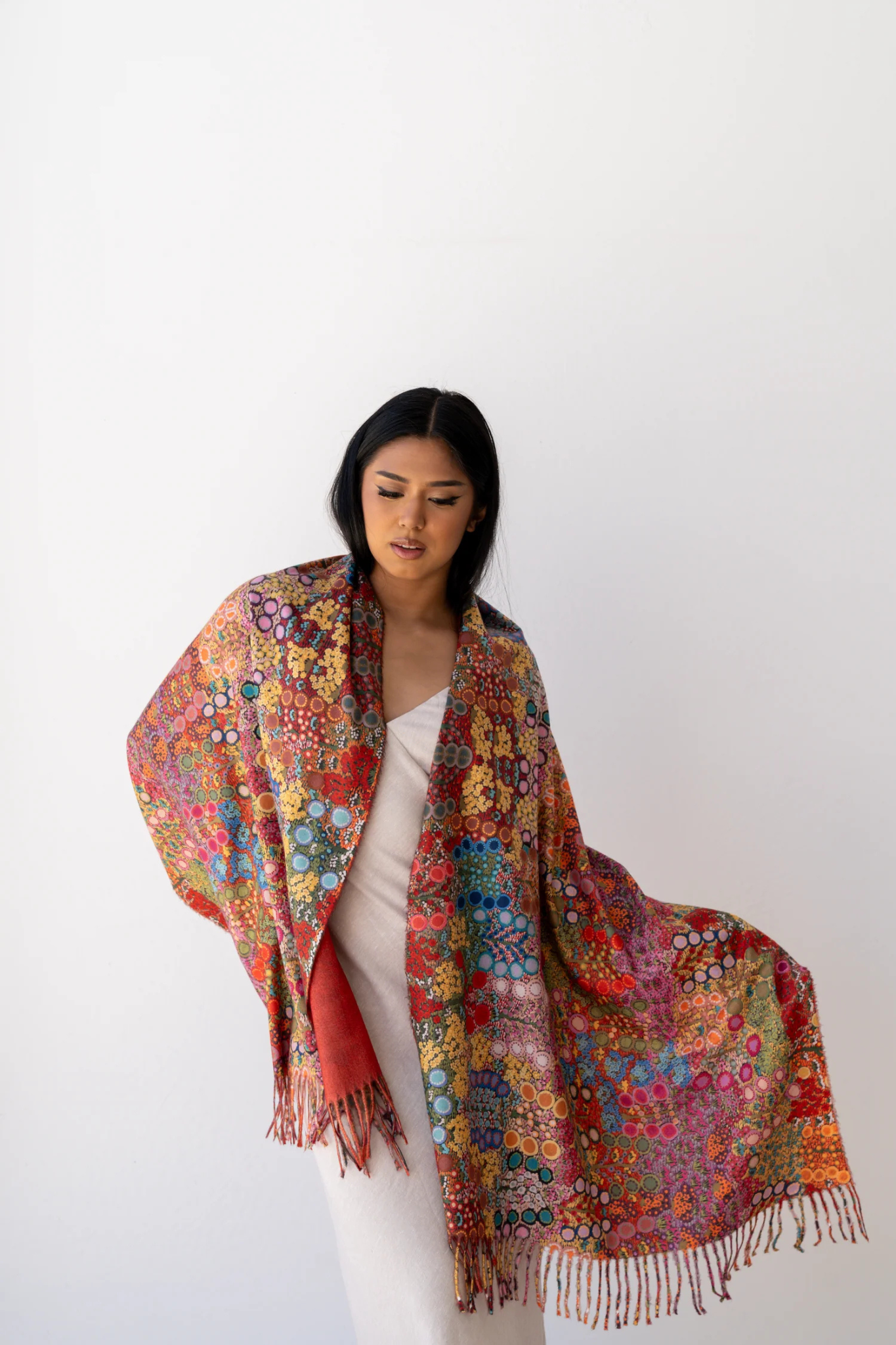 Aboriginal Women's Wild Flowers Scarf