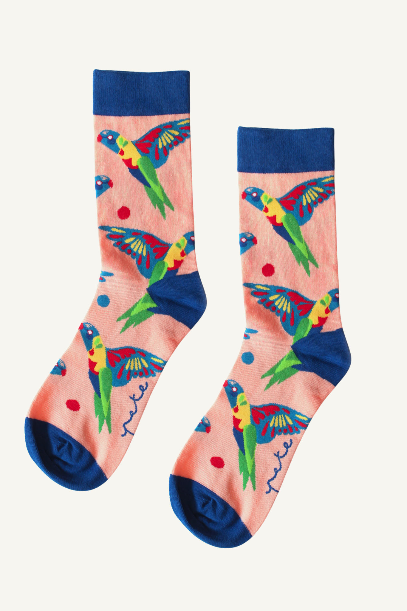Pete Cromer  Socks - lorikeet