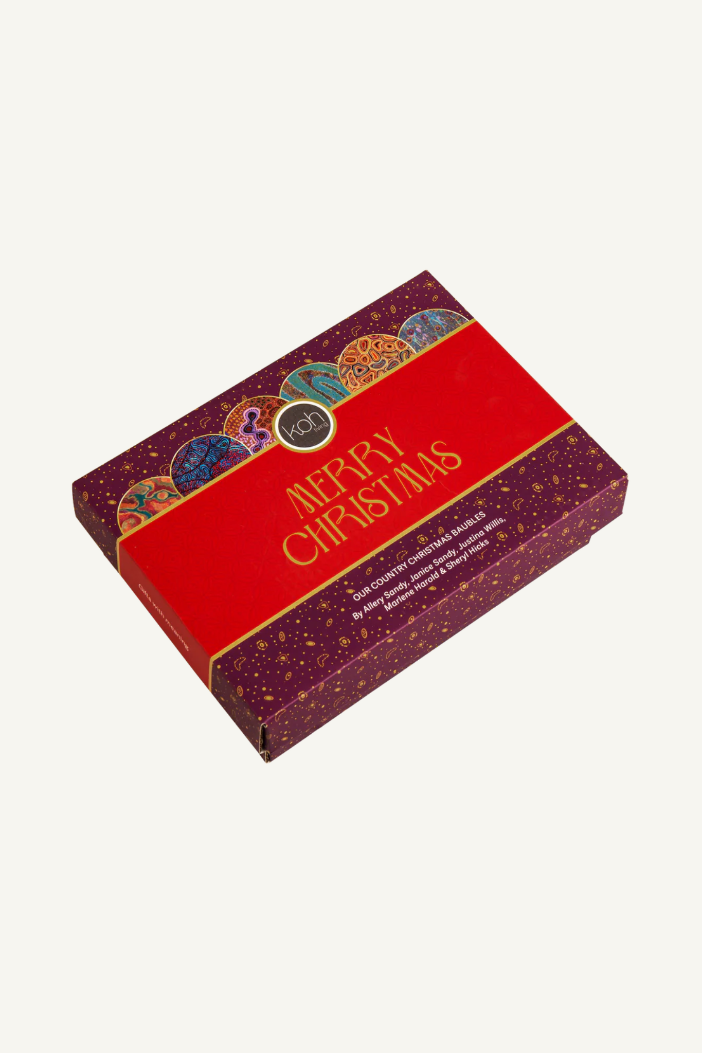 Aboriginal Our Country 6pack Mini Christmas BAUBLES