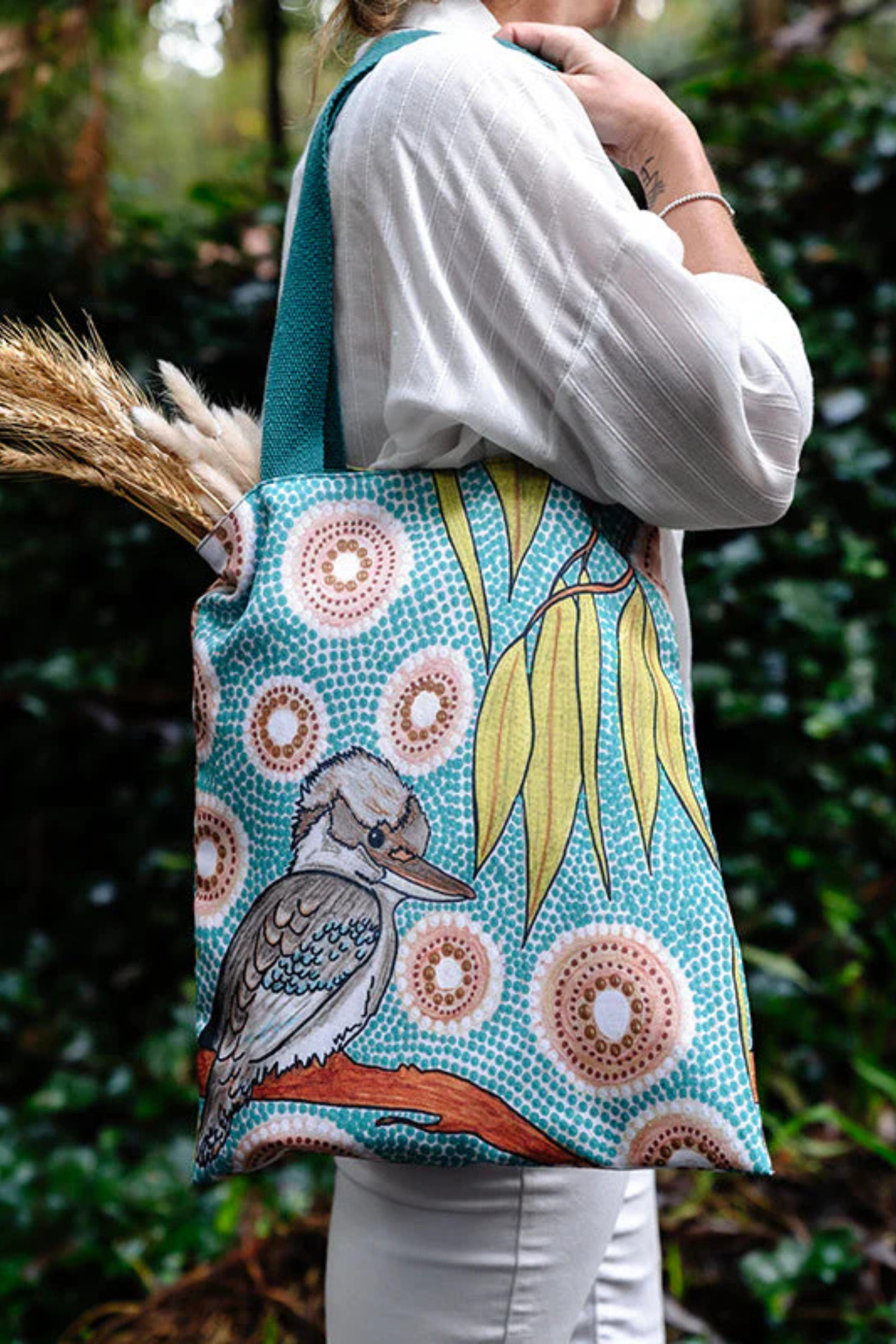 Aboriginal Kookaburra Tote Bag