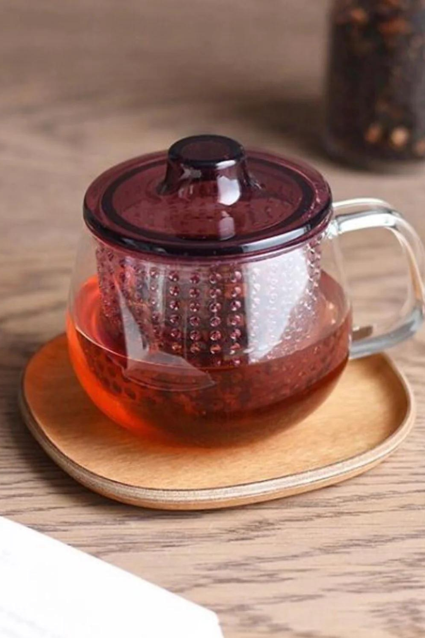 Tea infuser and mug - red