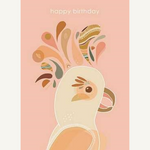 Greeting Card - happy birthday (bird)