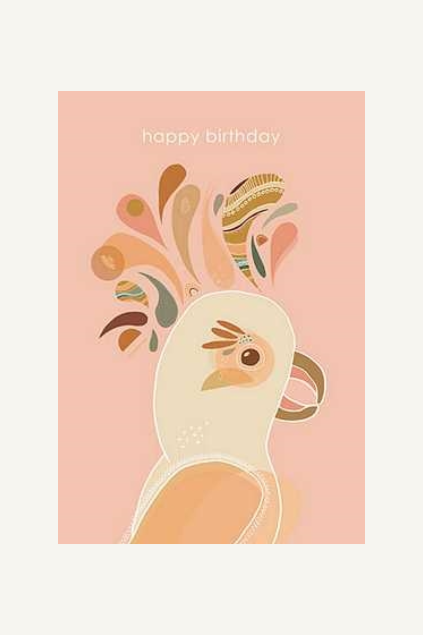 Greeting Card - happy birthday (bird)