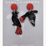 Dirrarn (Black Cockatoo) earrings