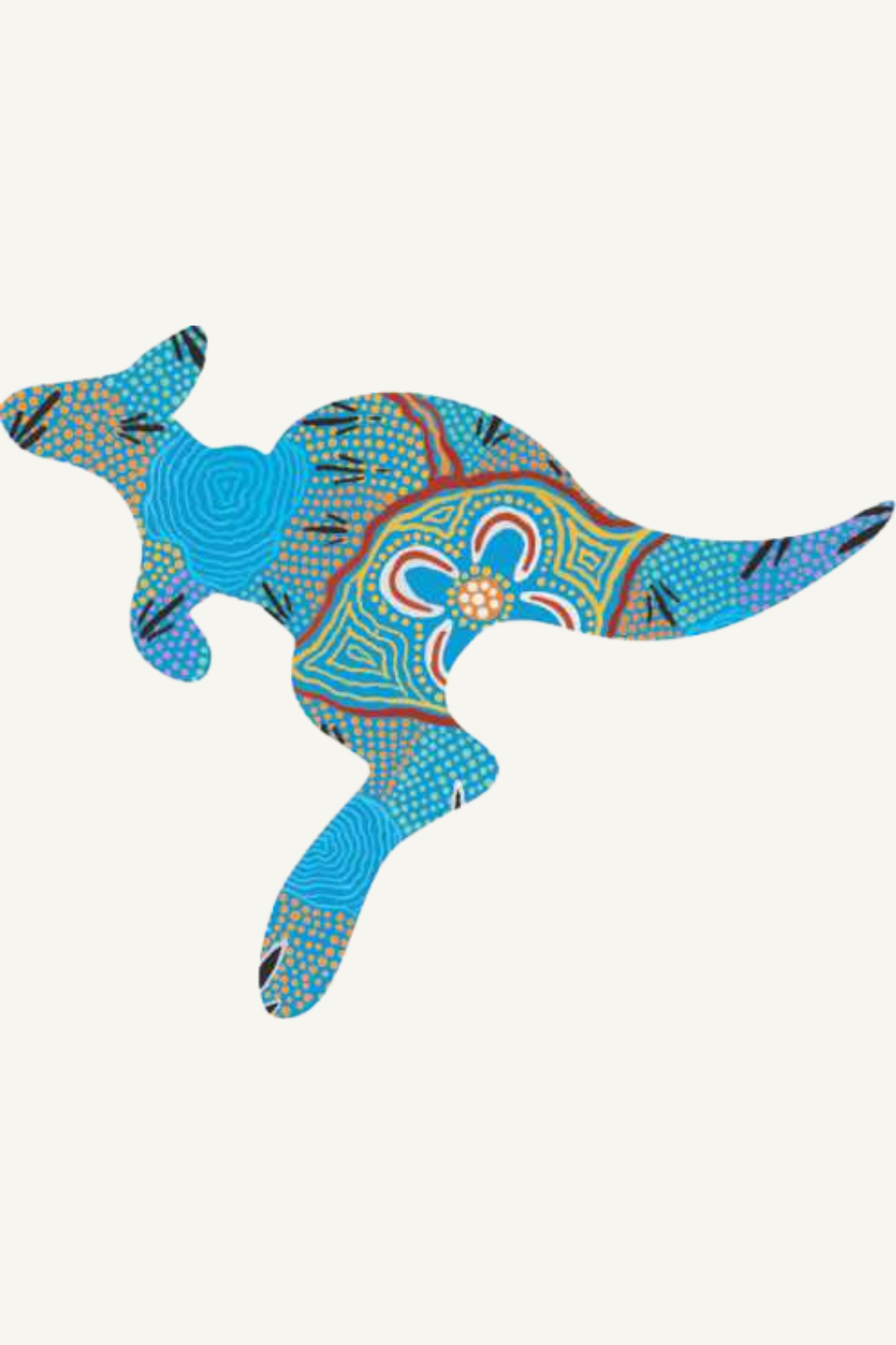 Kangaroo Shaped Flexi Magnet
