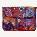 Andrea Adamson Quilted Buttoned Pouch